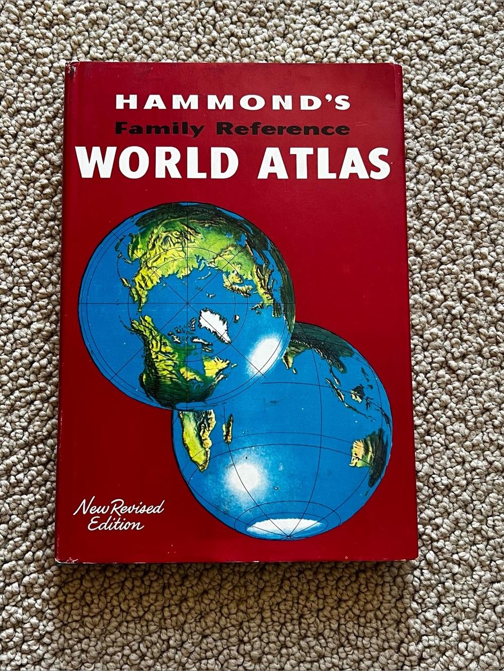 Vintage 1959 Hammond’s Family Reference World Atlas Book New Revised Edition
